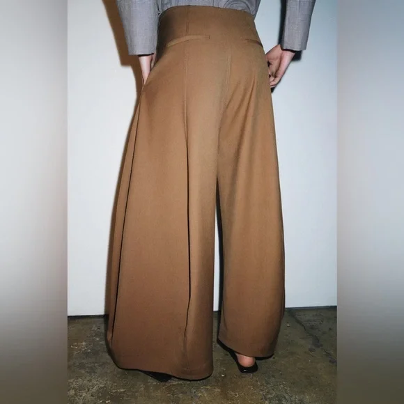 ZARA VOLUME WIDE LEG PANTS ZW COLLECTION